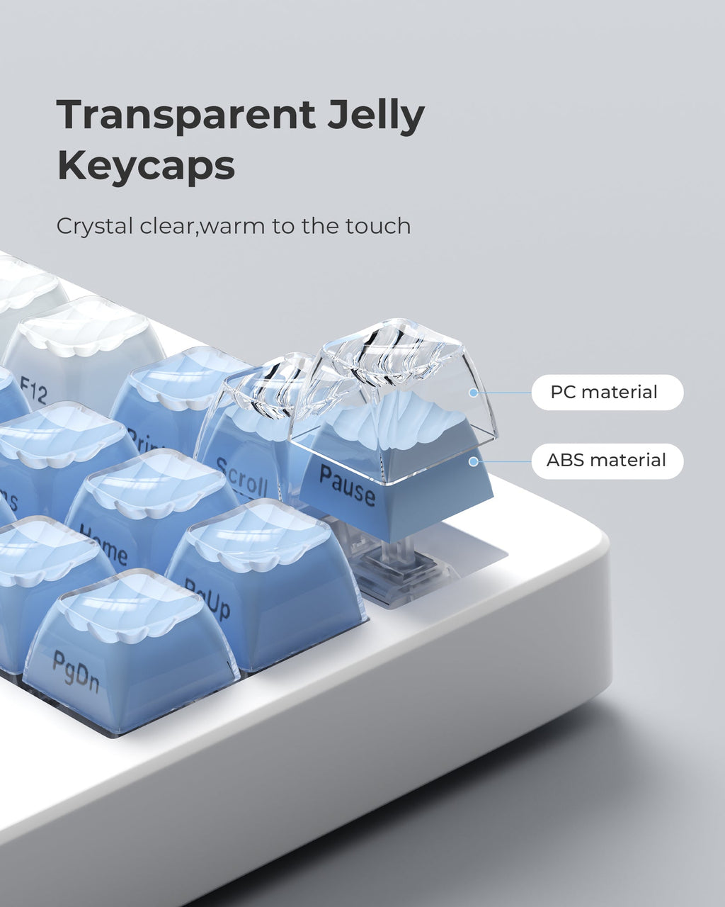 XVX Magic Wave OEM Profile Side-Printed 136-Key PC Keycap Set
