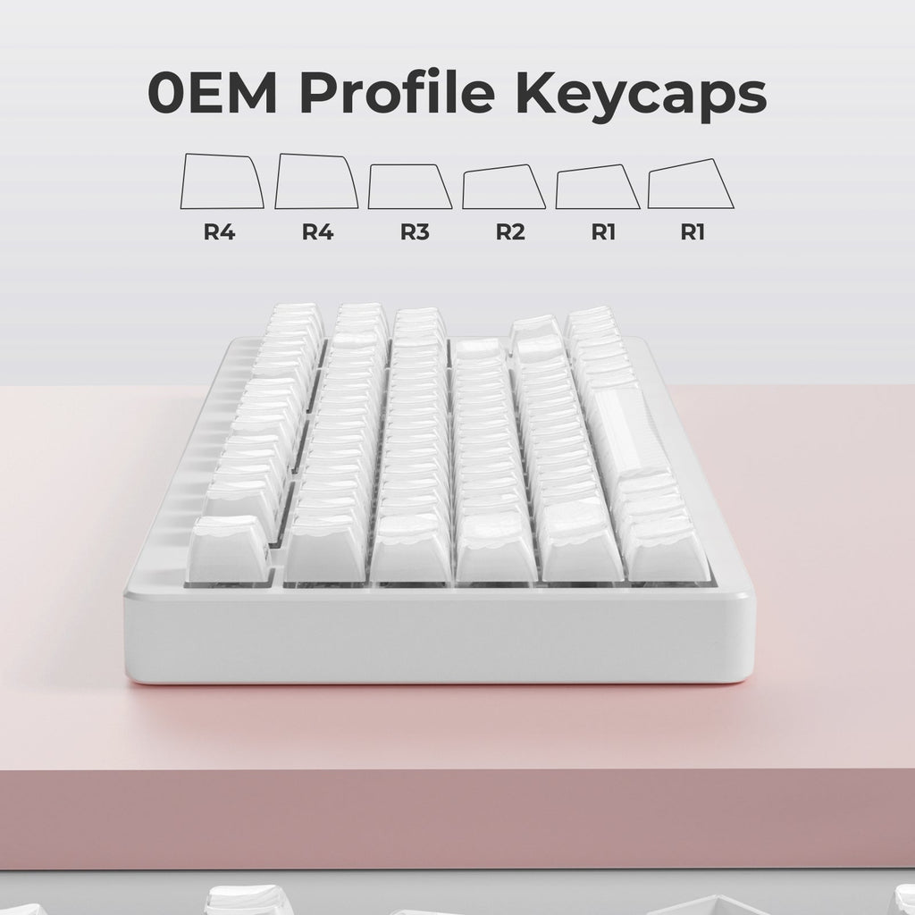 XVX Magic Wave OEM Profile Side-Printed 136-Key PC Keycap Set