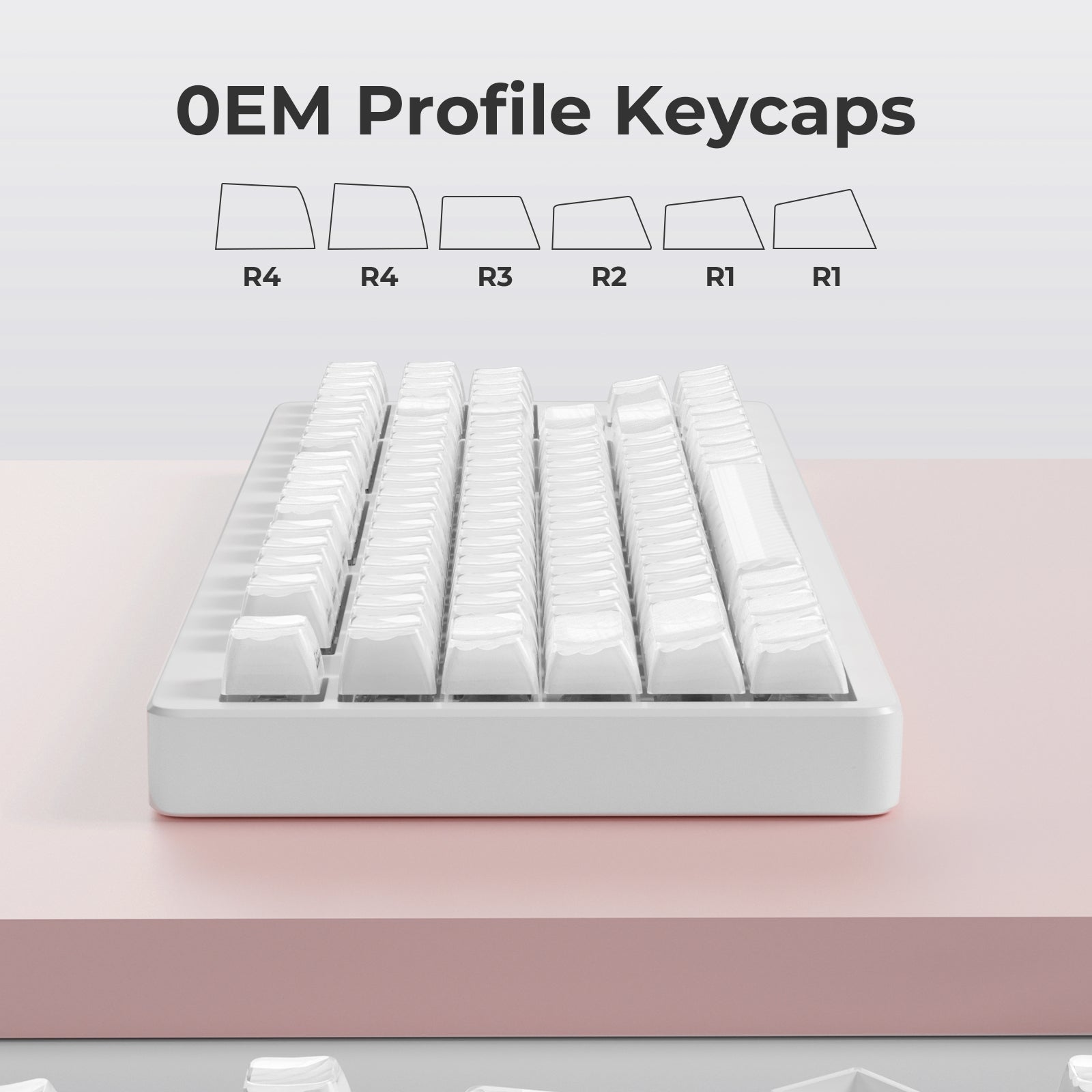 XVX Magic Wave OEM Profile Side-Printed 136-Key PC Keycap Set