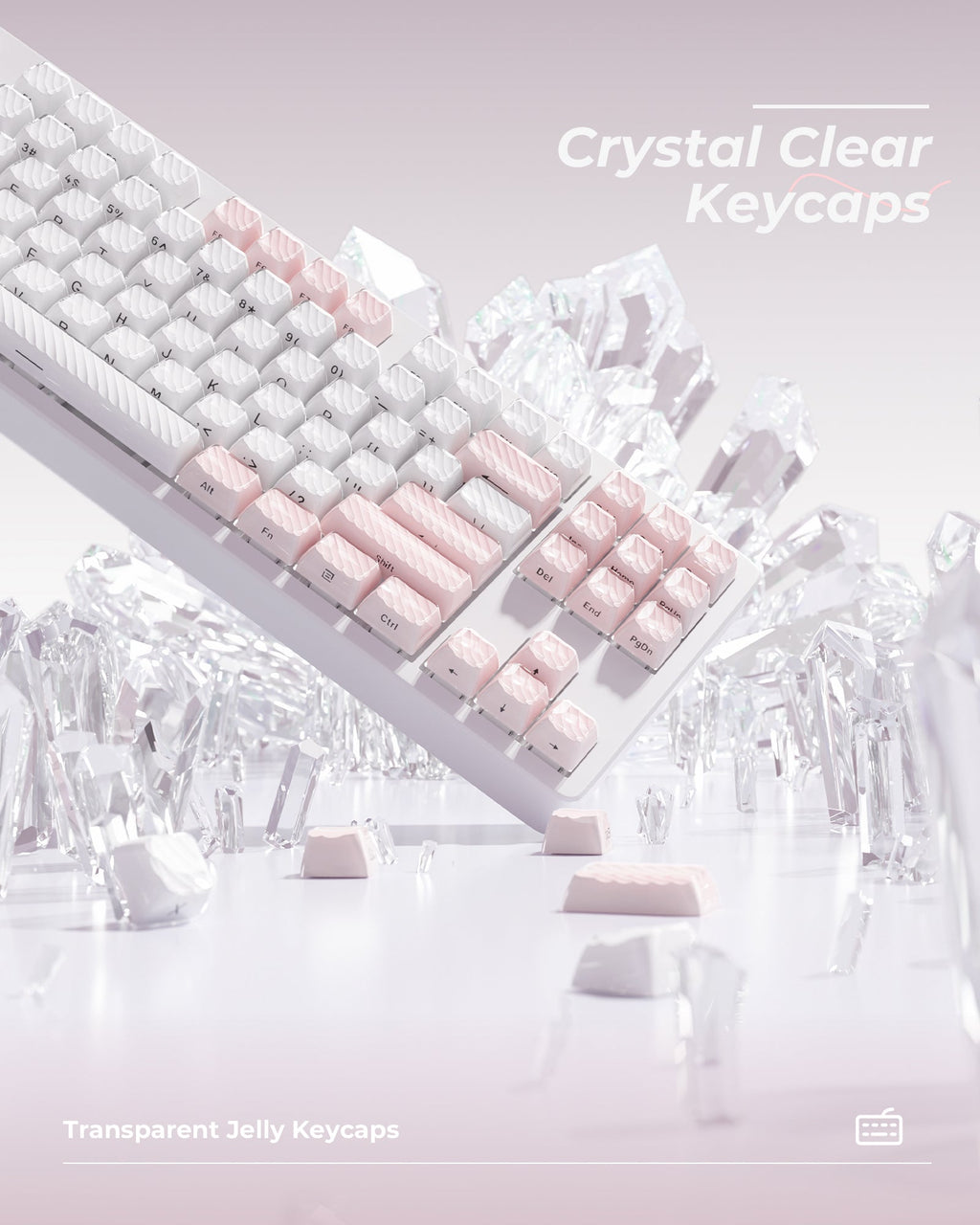 XVX Magic Wave OEM Profile Side-Printed 136-Key PC Keycap Set