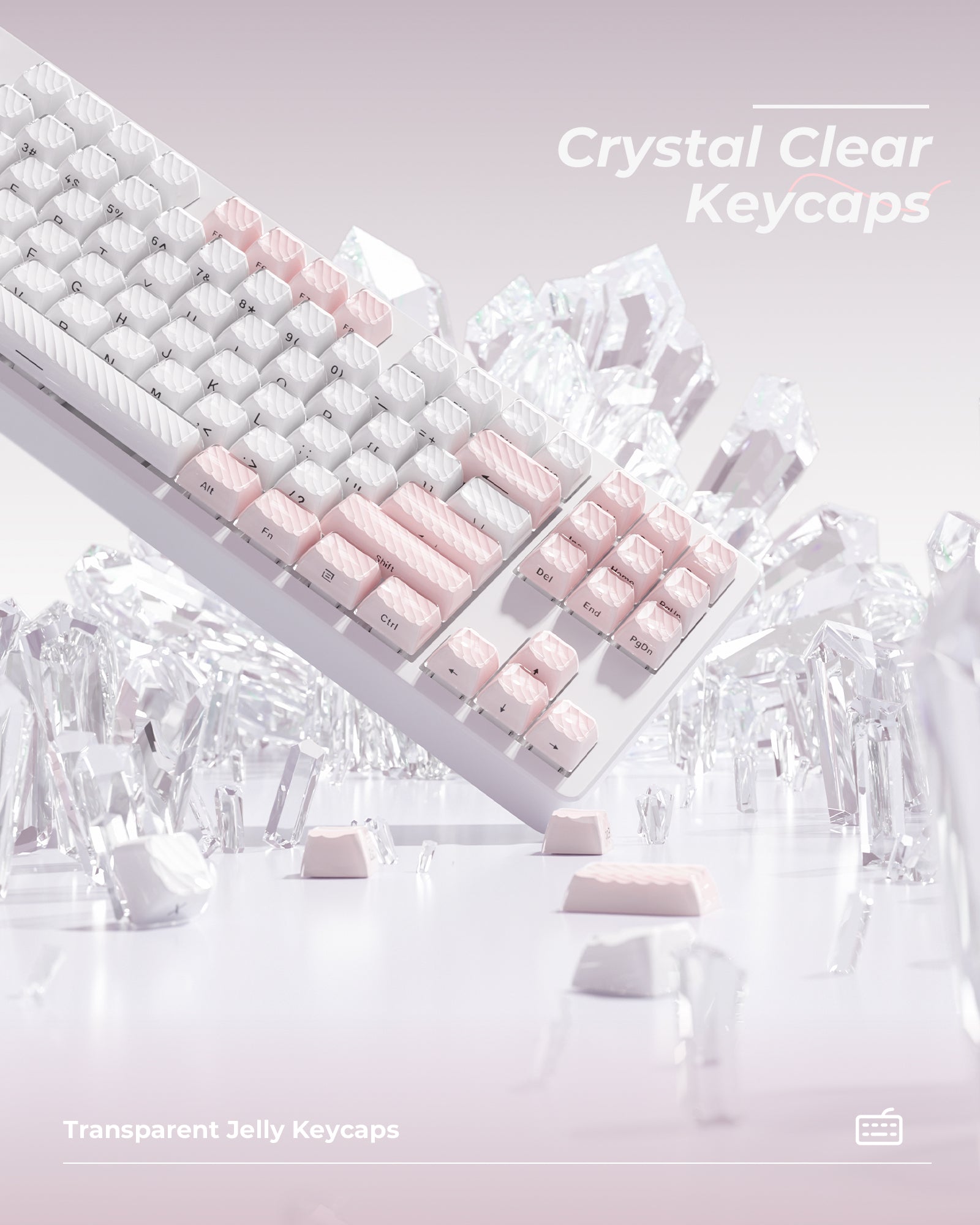 XVX Magic Wave OEM Profile Side-Printed 136-Key PC Keycap Set