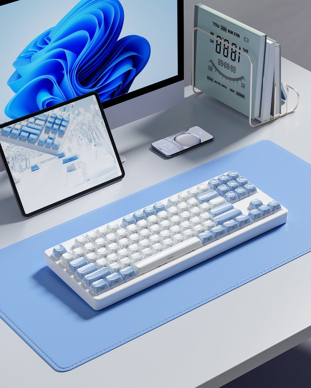 XVX Magic Wave OEM Profile Side-Printed 136-Key PC Keycap Set