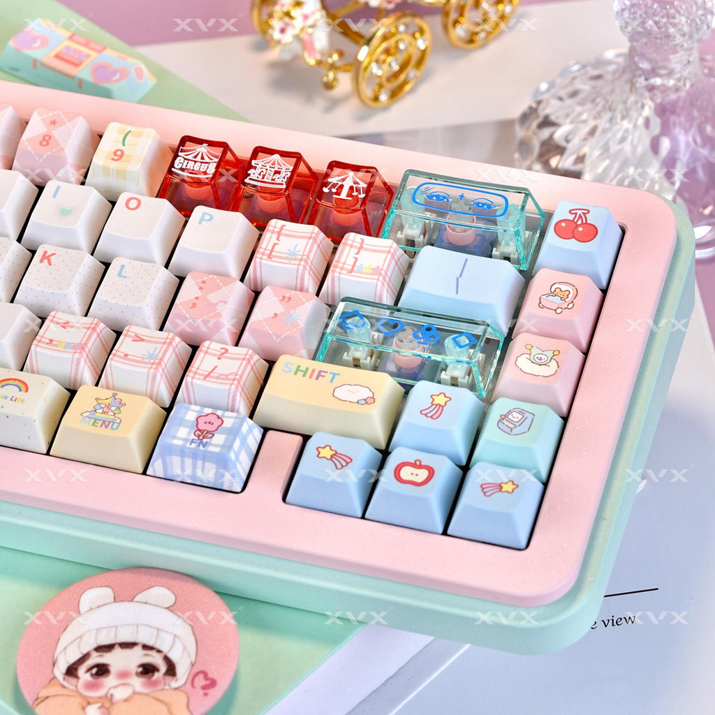 XVX Circus Themed Cherry Profile Dye-Sub PBT+PC 157-Key Full Set