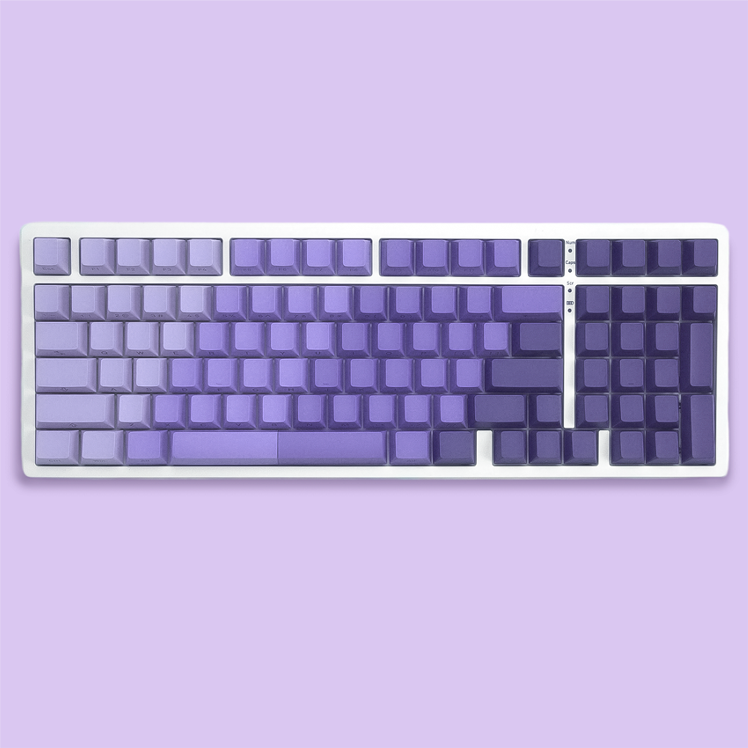 XVX Gradient X-Axis Series Side-Printed Cherry Profile 121-Key PBT Keycap Set