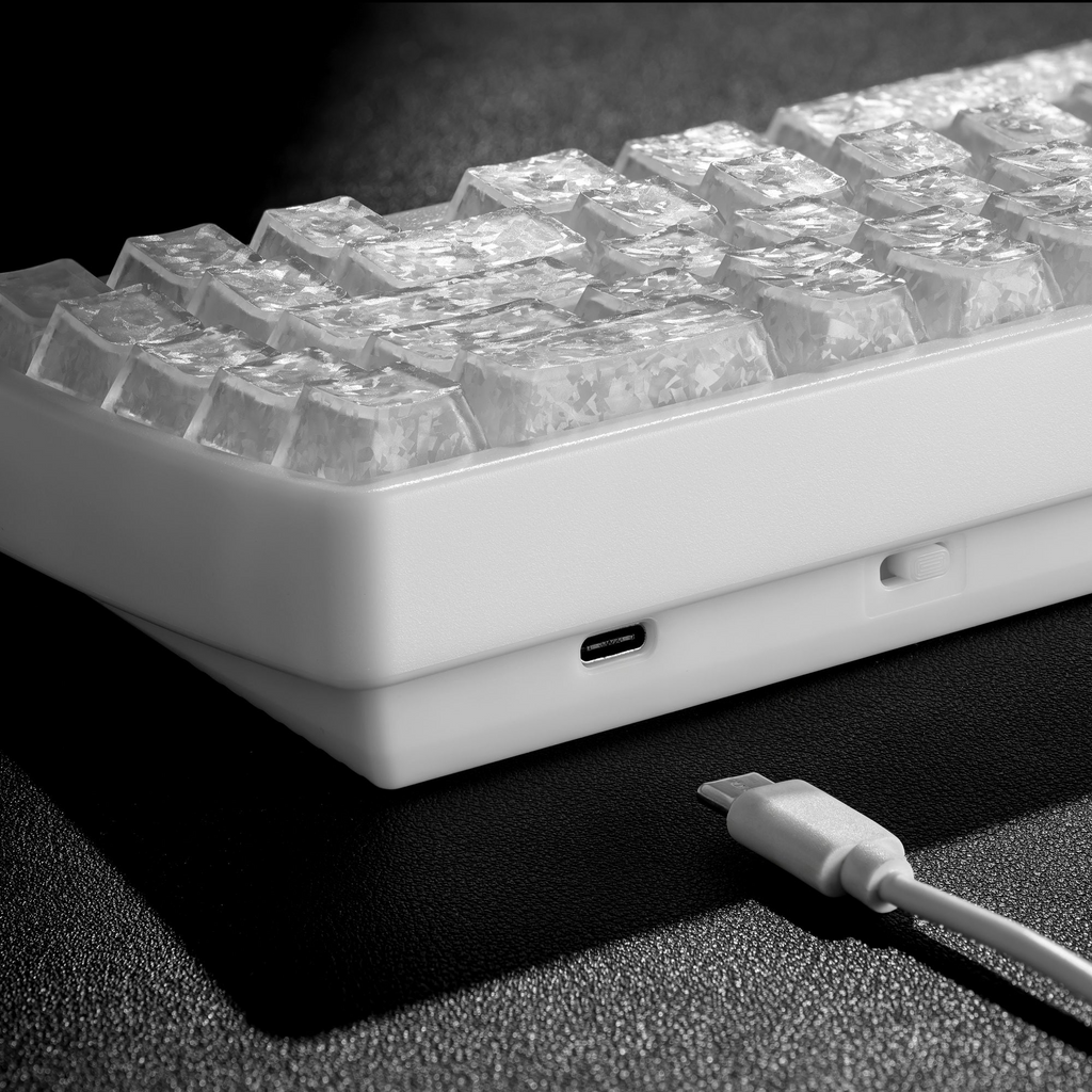XVX M67 JadeStone Forged Carbon VIA Tri-Mode Mechanical Keyboard