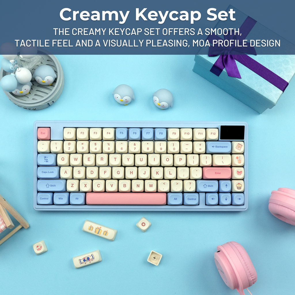 XVX Rainbow Candy MOA Profile Dye-Sub 143-Key PBT Keycap Set