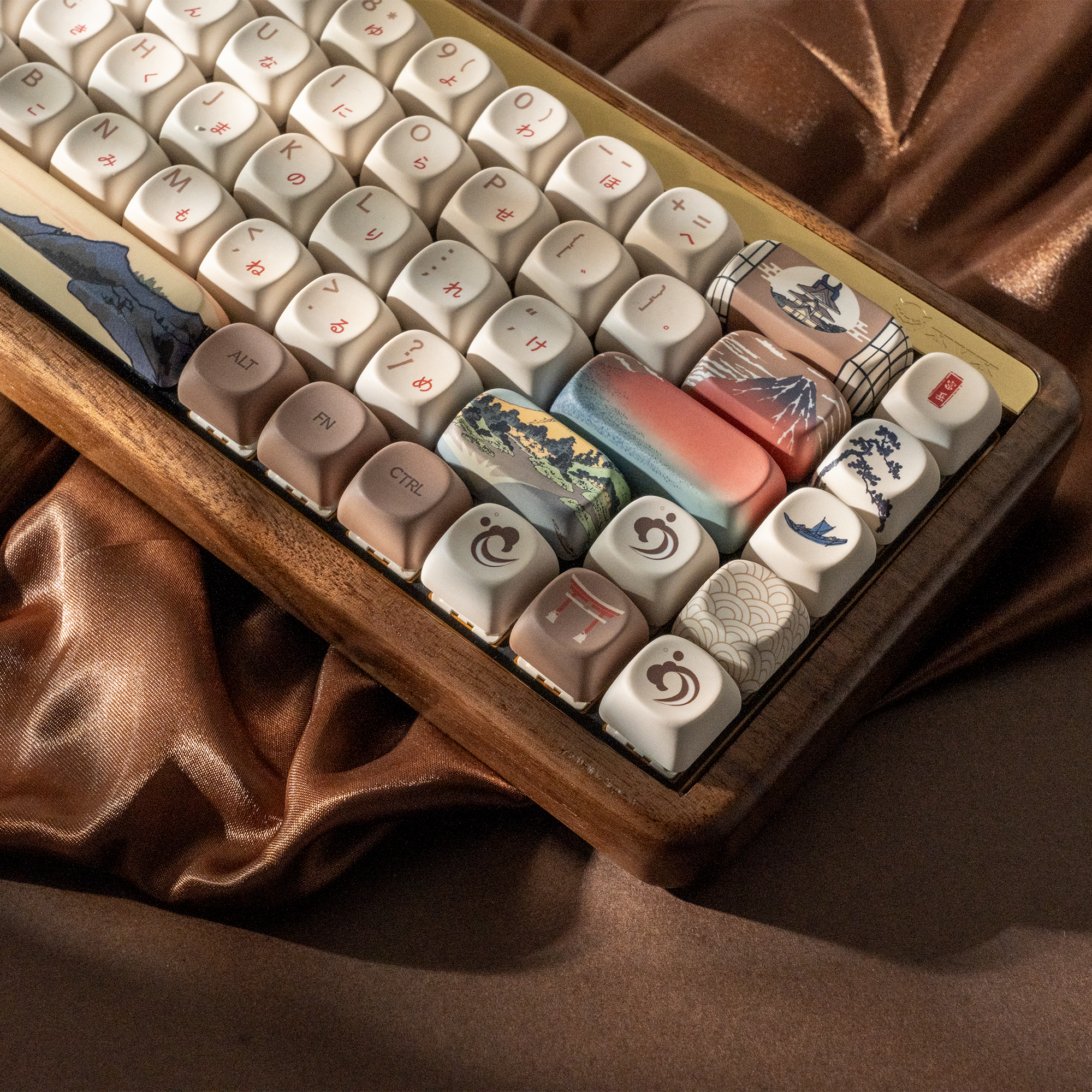 XVX U-kiyoe Fugaku (冨嶽) Series Glaze Textured MOA Profile Keycap Set