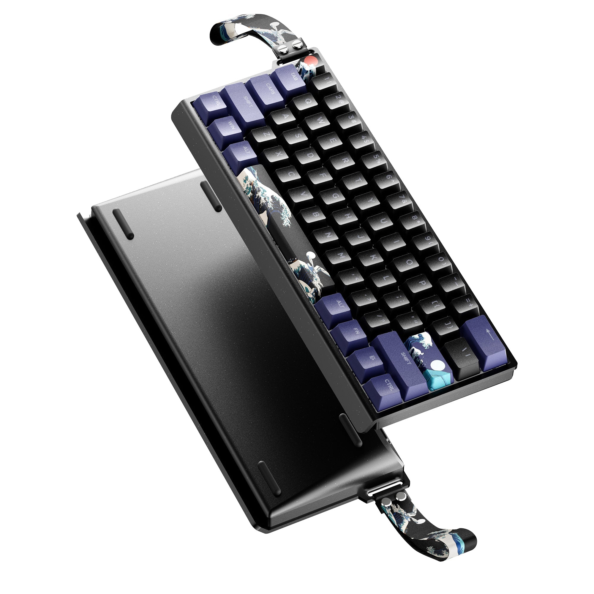 XVX H61 Coral Sea Themed Aluminum Wired RGB Mechanical Keyboard