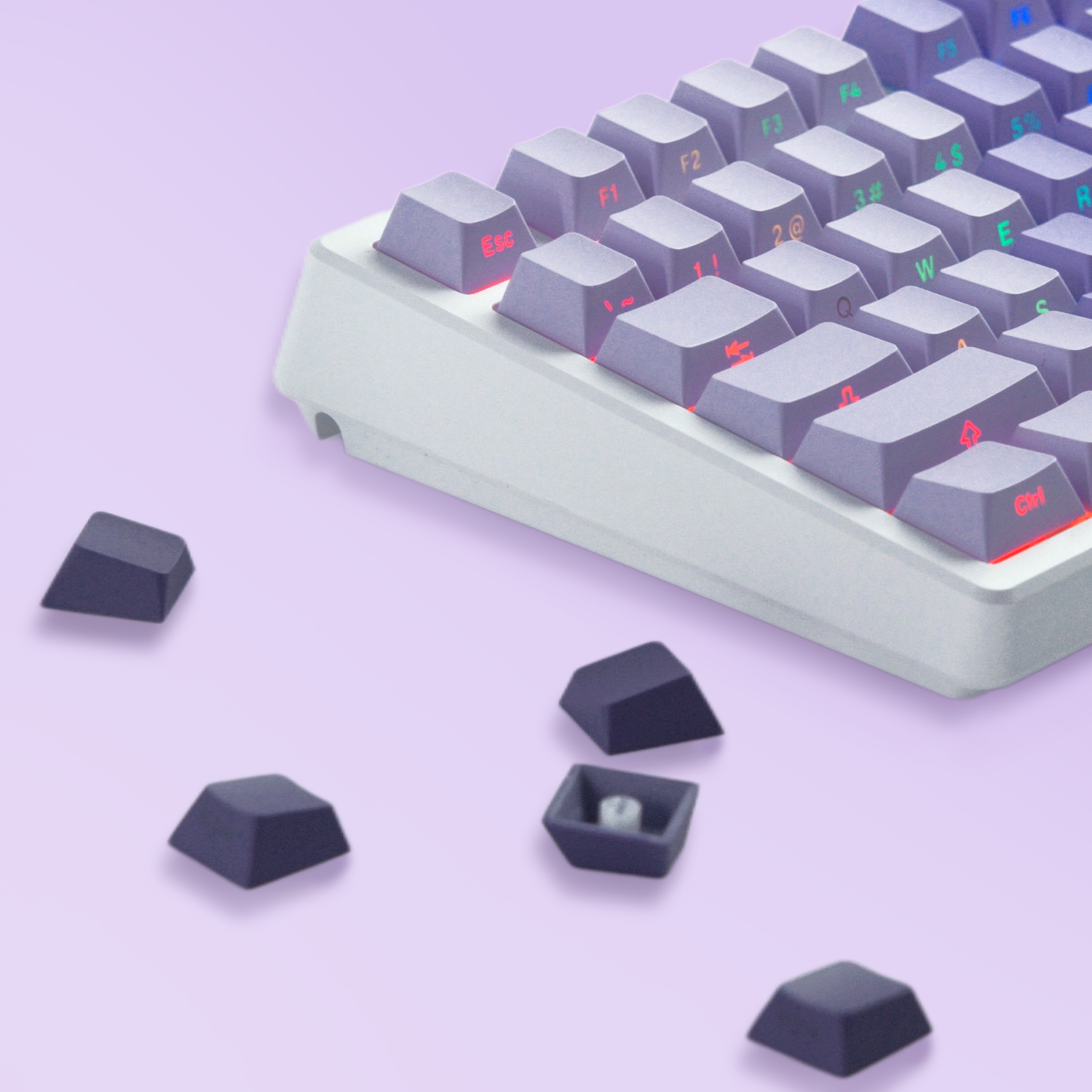 XVX Gradient X-Axis Series Side-Printed Cherry Profile 121-Key PBT Keycap Set