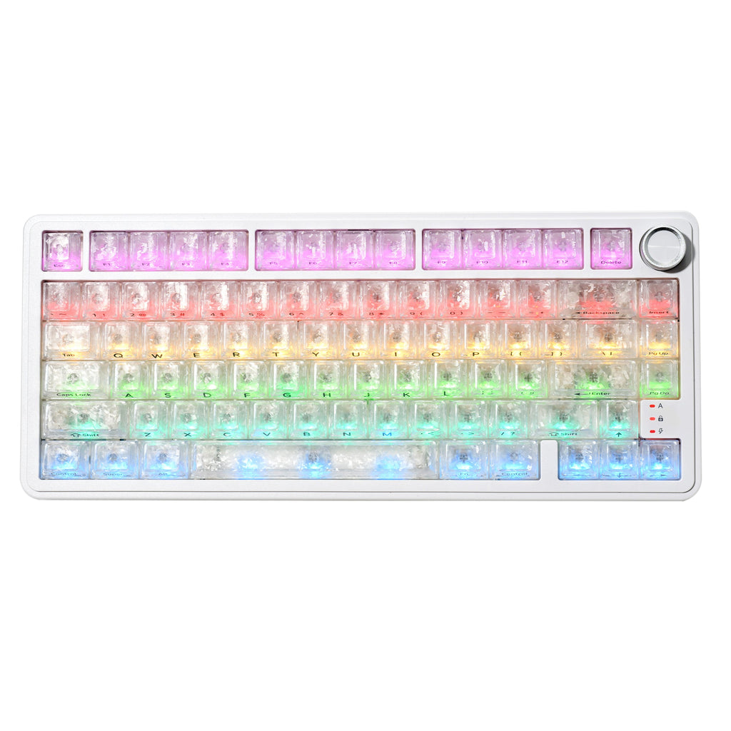 XVX M75 Lumina 75% Tri-Mode RGB Mechanical Keyboard with Knob