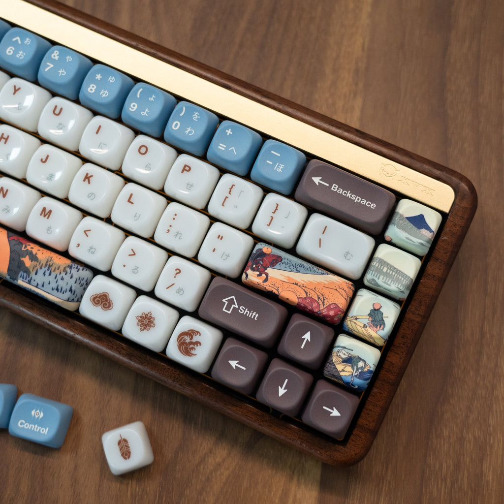 XVX U-kiyoe Fugaku (冨嶽) Series Glaze Textured MOA Profile Keycap Set