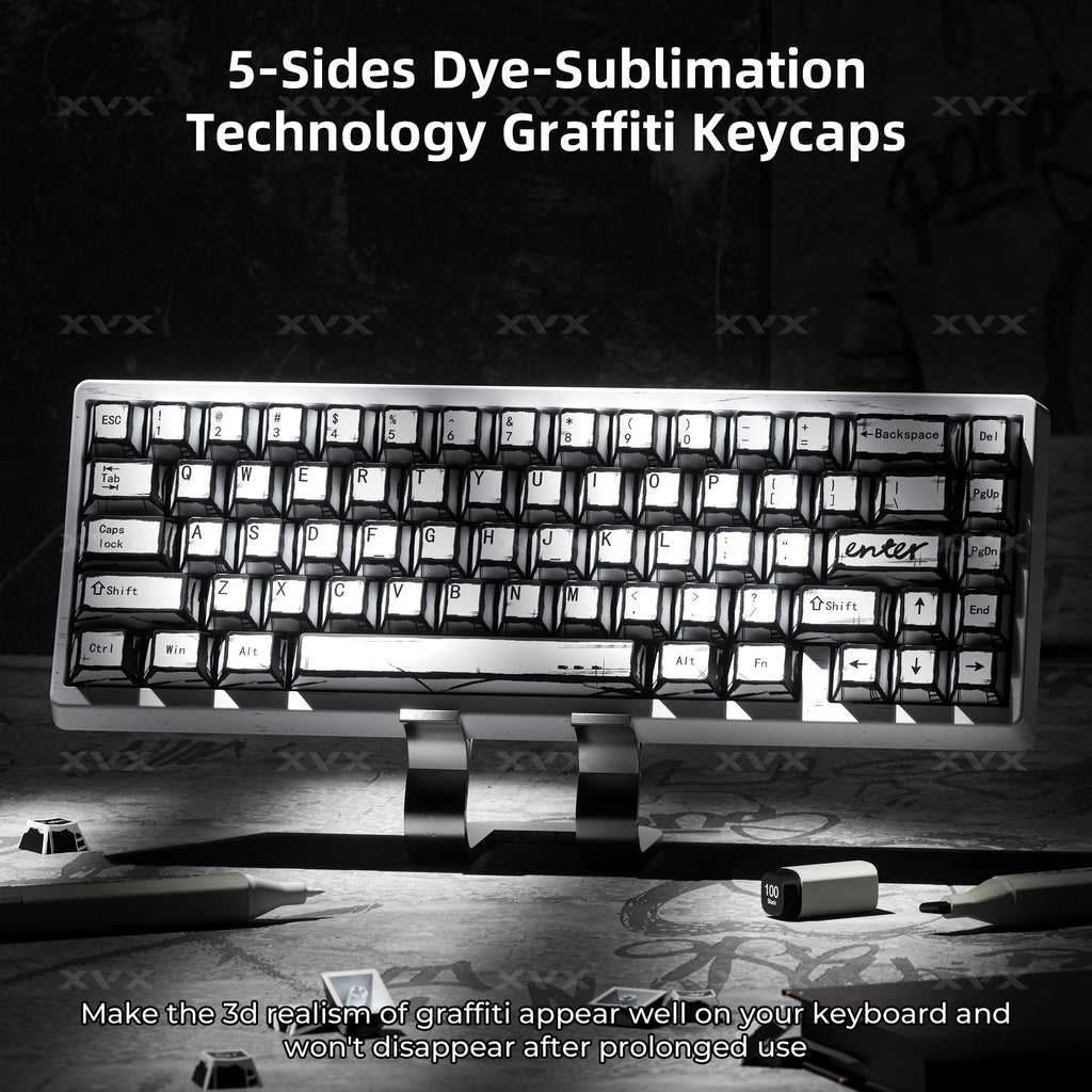 XVX Manga Graffiti Cherry Profile 134-Key Dye-Sublimation PBT Keycap Set