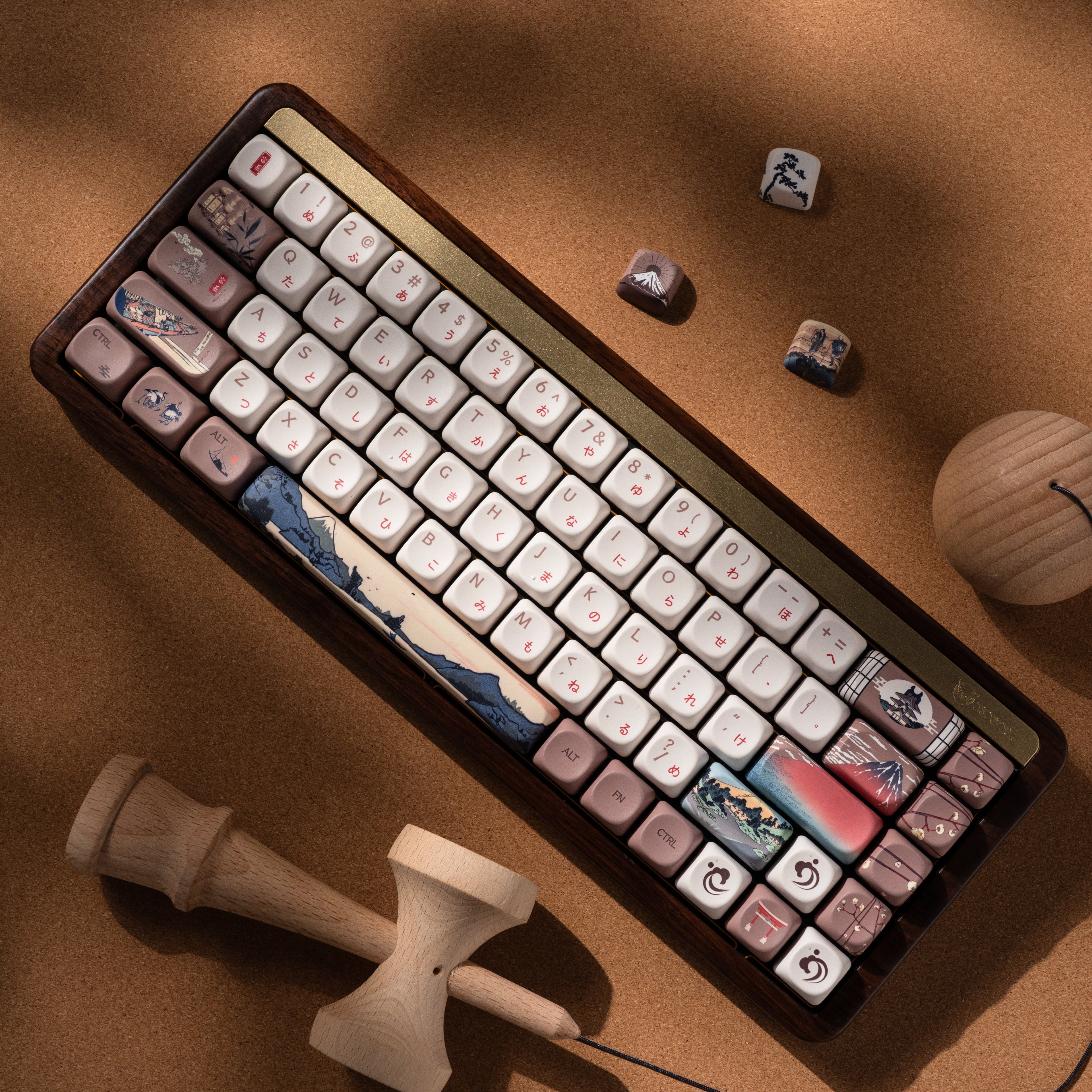XVX U-kiyoe Fugaku (冨嶽) Series Glaze Textured MOA Profile Keycap Set