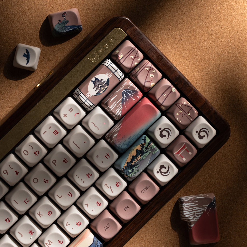 XVX U-kiyoe Fugaku (冨嶽) Series Glaze Textured MOA Profile Keycap Set