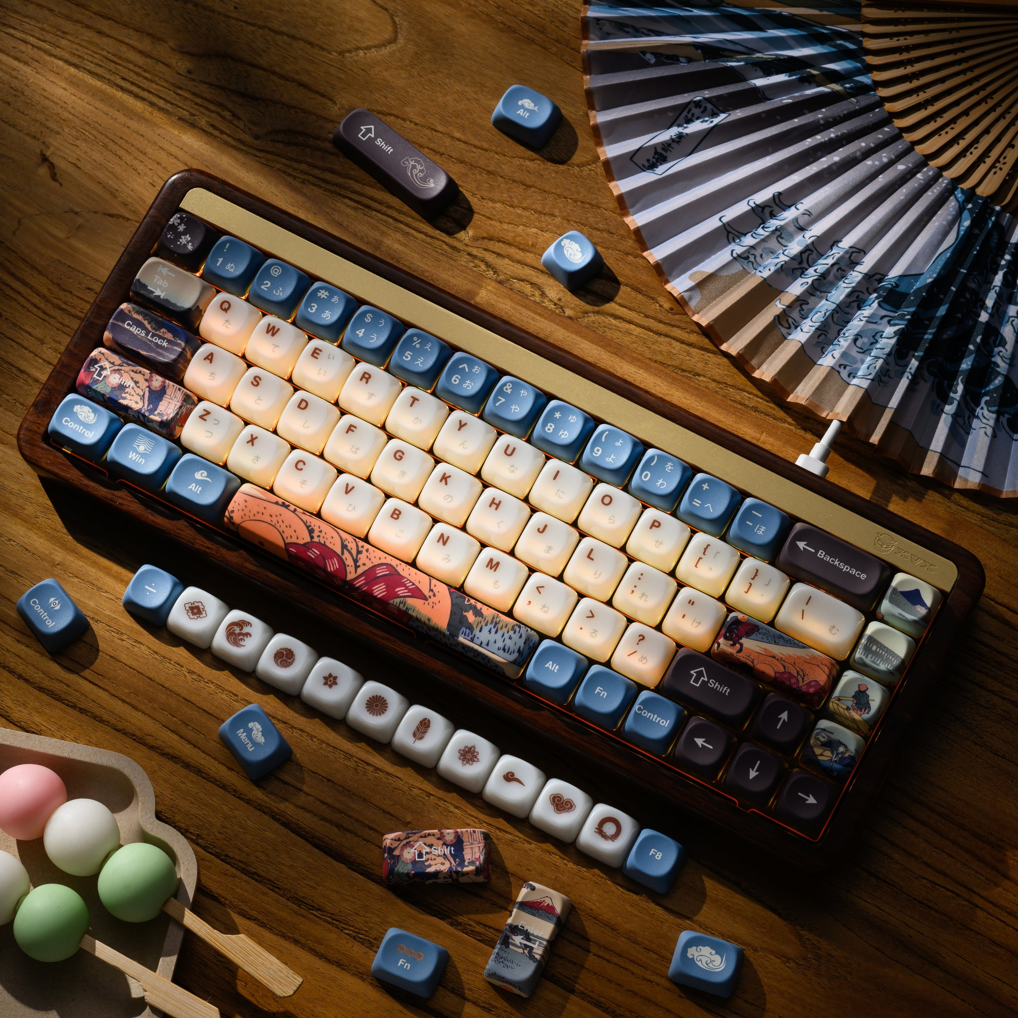 XVX U-kiyoe Fugaku (冨嶽) Series Glaze Textured MOA Profile Keycap Set