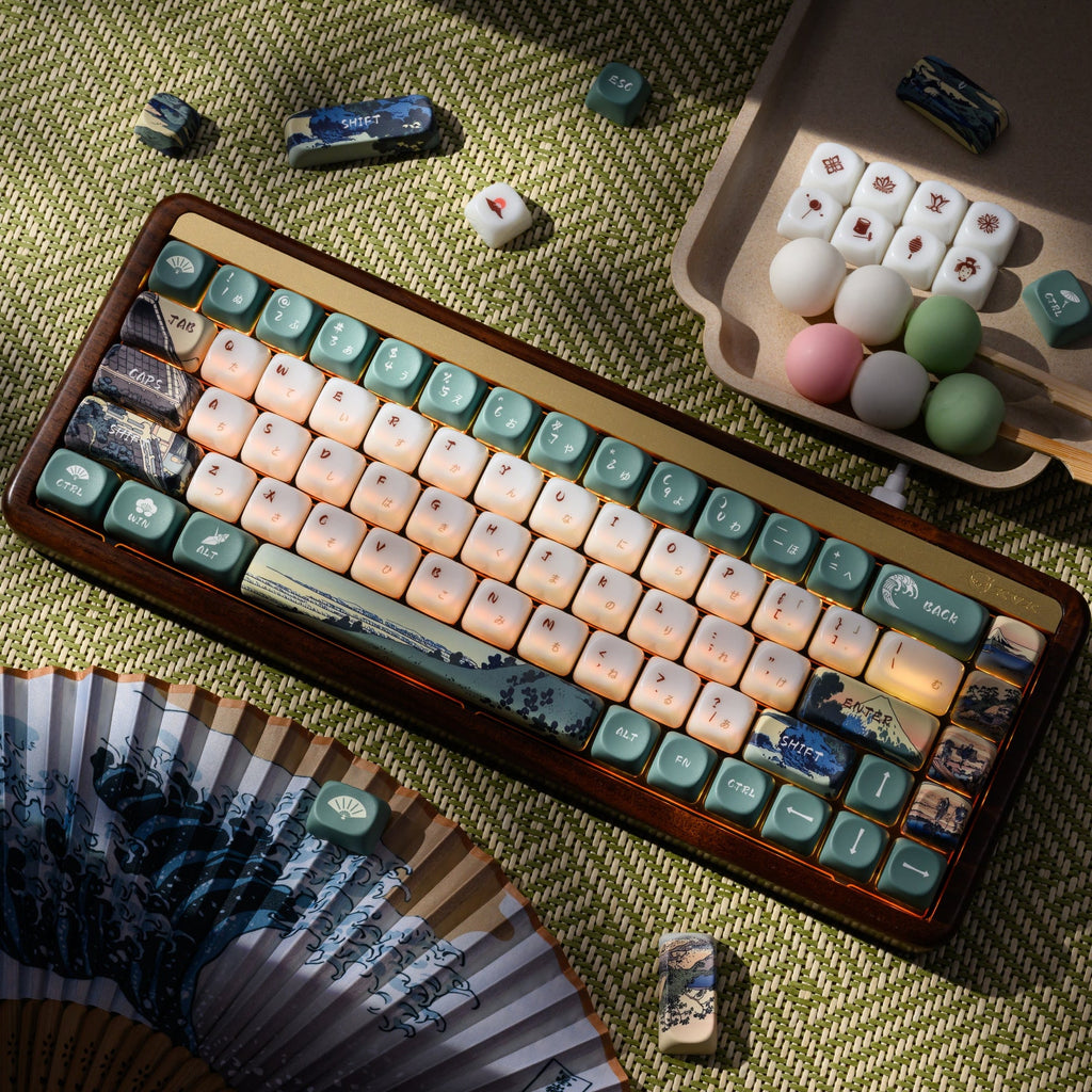 XVX U-kiyoe Fugaku (冨嶽) Series Glaze Textured MOA Profile Keycap Set