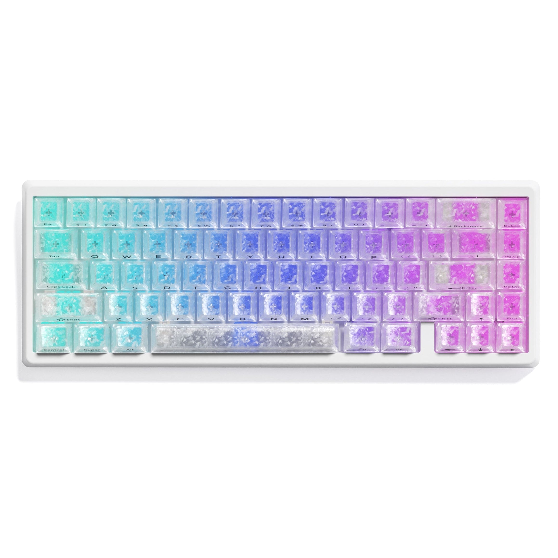 XVX M67 JadeStone Stellar White Tri-Mode RGB Mechanical Keyboard
