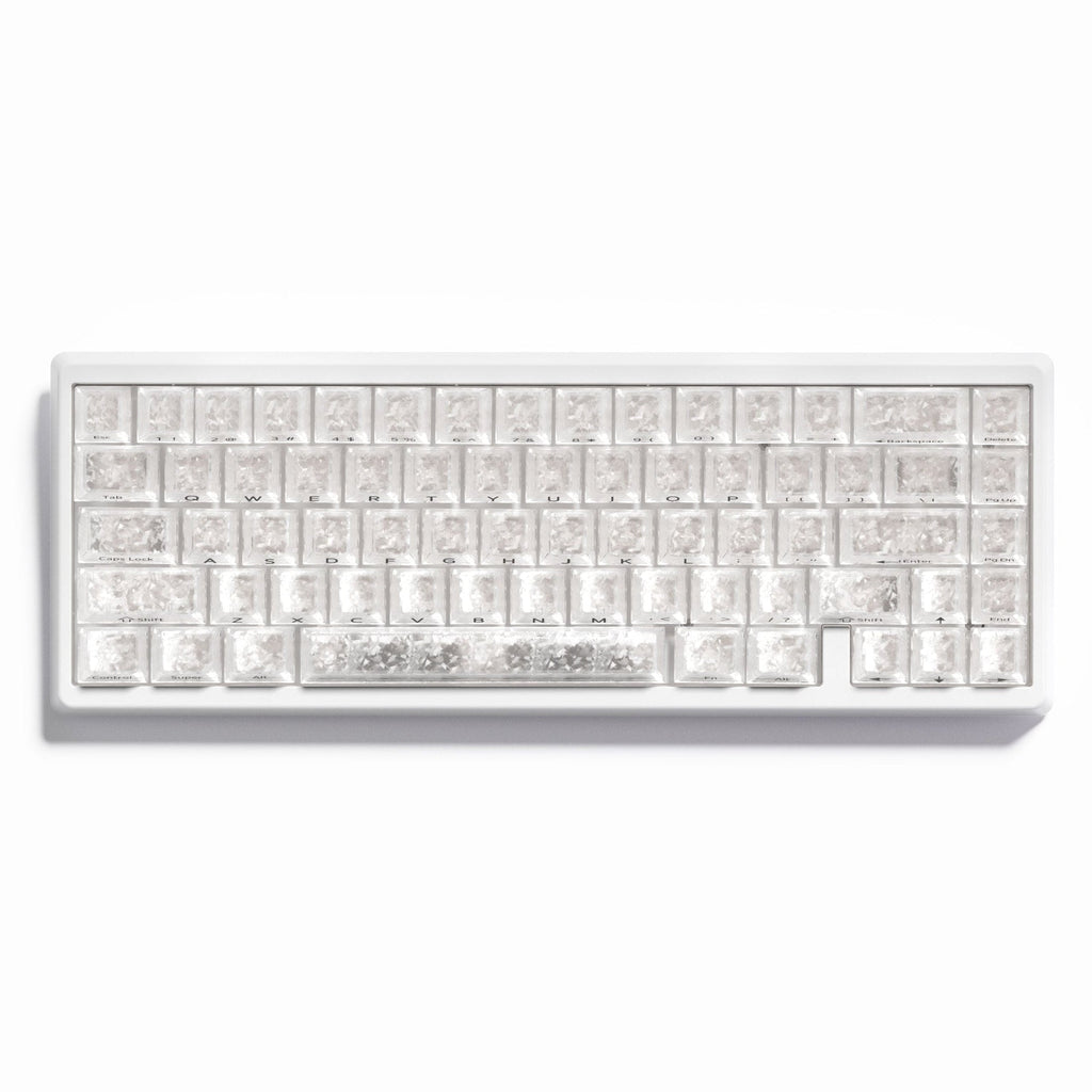 XVX M67 JadeStone Stellar White Tri-Mode RGB Mechanical Keyboard