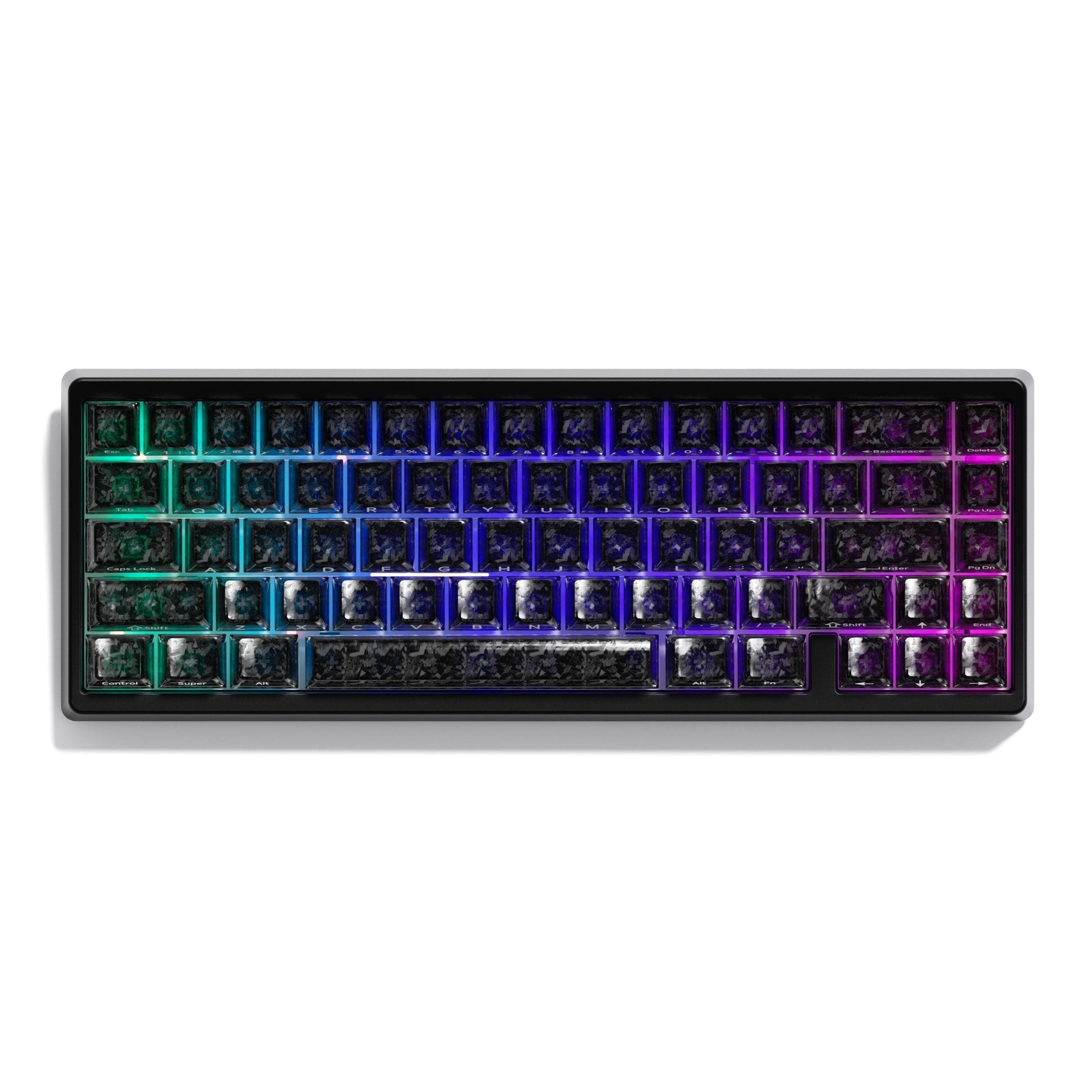 XVX M67 JadeStone Forged Carbon VIA Tri-Mode Mechanical Keyboard