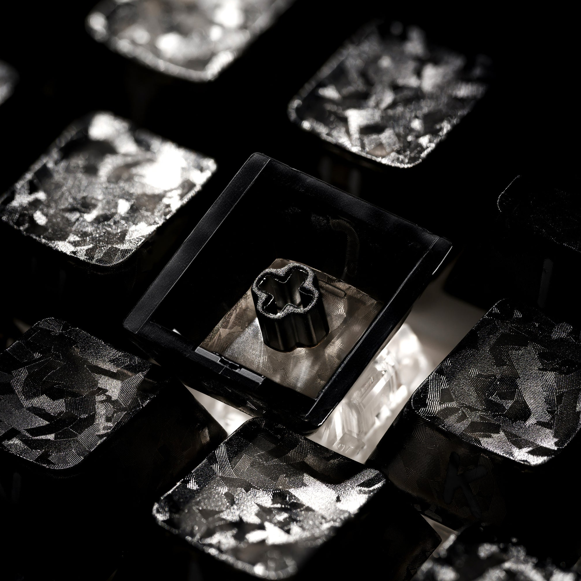 XVX M67 JadeStone Forged Carbon VIA Tri-Mode Mechanical Keyboard