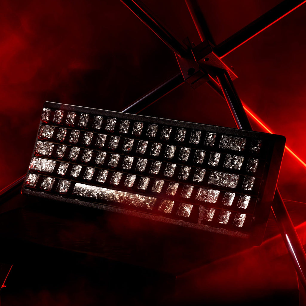 XVX M67 JadeStone Forged Carbon VIA Tri-Mode Mechanical Keyboard