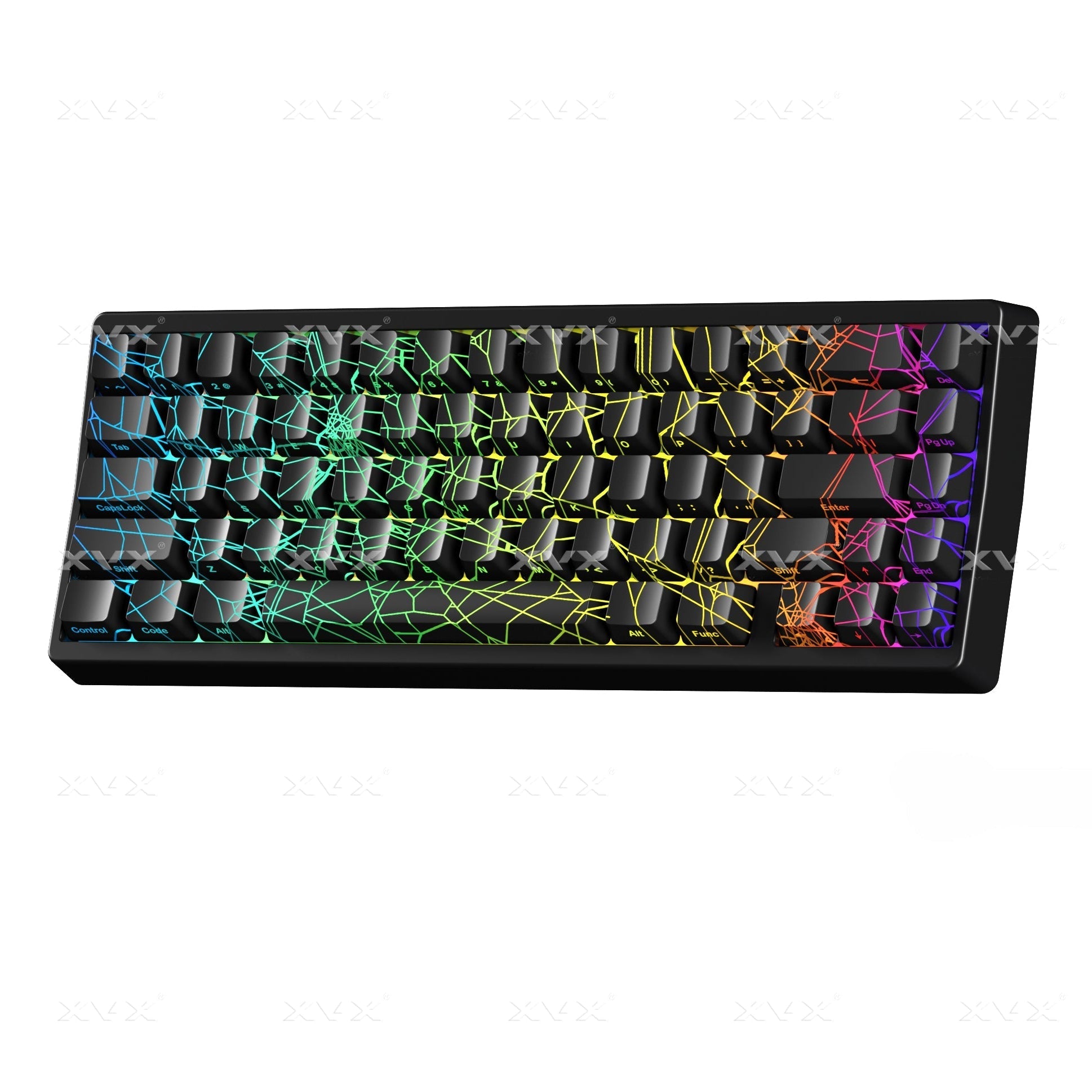 XVX M67 JadeStone Stellar White Tri-Mode RGB Mechanical Keyboard