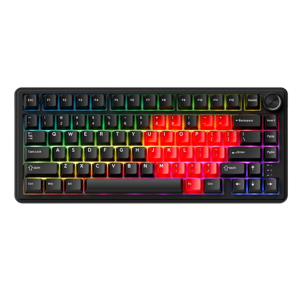 XVX M75 Lumina 75% Tri-Mode RGB Mechanical Keyboard with Knob